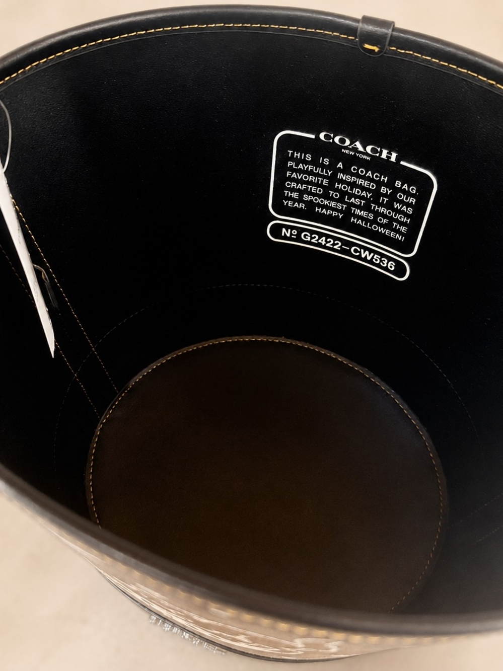 Coach Black Moon & Cat Bucket Shoulder Bag - Picture 4 of 4
